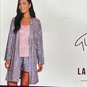 Gloria Vanderbilt Women's Gray and Pink 3-Piece Sleep Set. Mother’s Day Special!